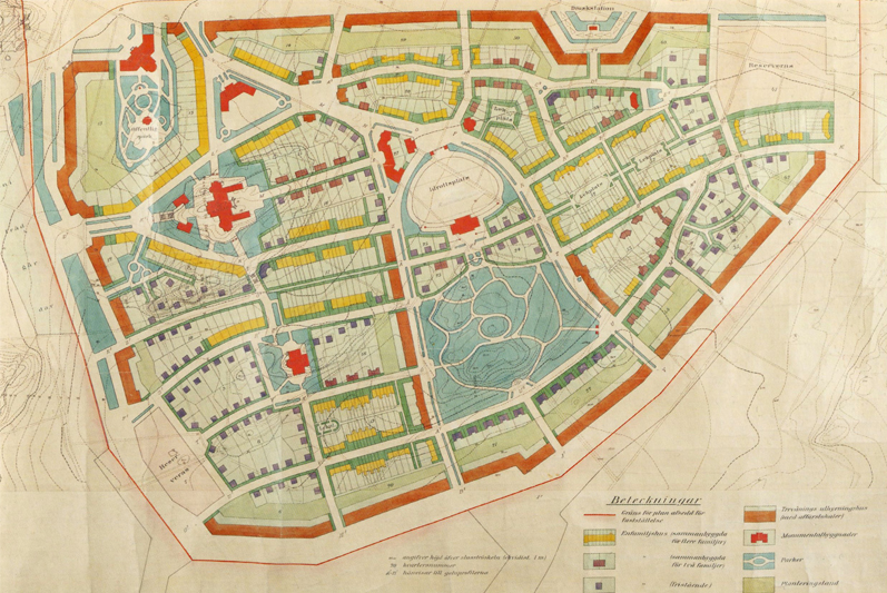 Gamla Enskede - 1907 års Stadsplan